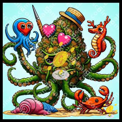 Underwater Orbit of Buds and Seahorses