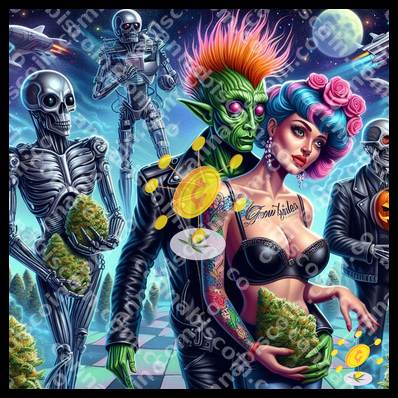 Alien love of punk ganjas