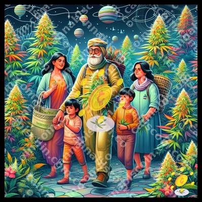 Adventure of herb in the garden