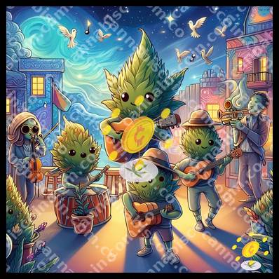 Bud in the family orchestra of guitars