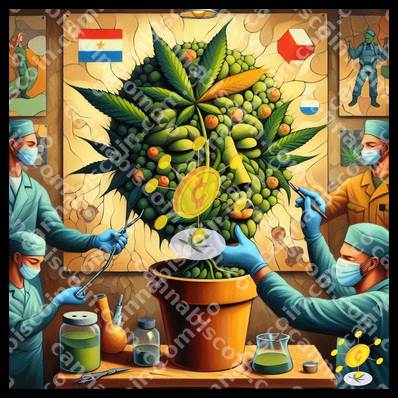 Bud in the green surgery room