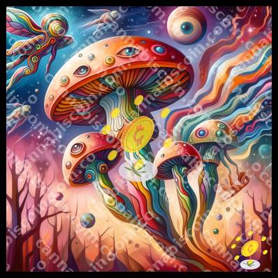 Weed in the surreal style