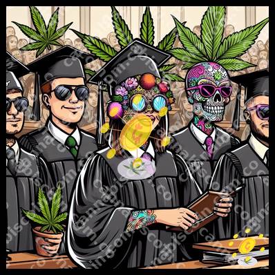 Bow at the graduation of festive herbs