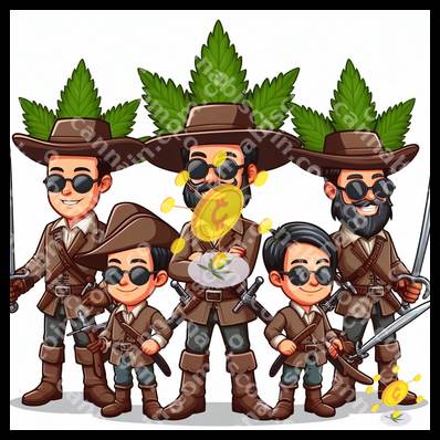 Warriors of the Cannabic Headbands in Action