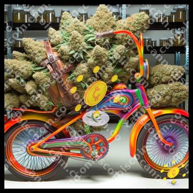 Shiny joint on the magic bike