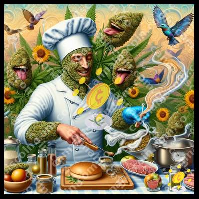 Buds' smiles in the kitchen