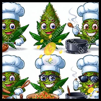 Smiles of ganyas in the kitchen
