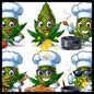 Smiles of ganyas in the kitchen