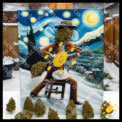 Yerba in the artist's garden